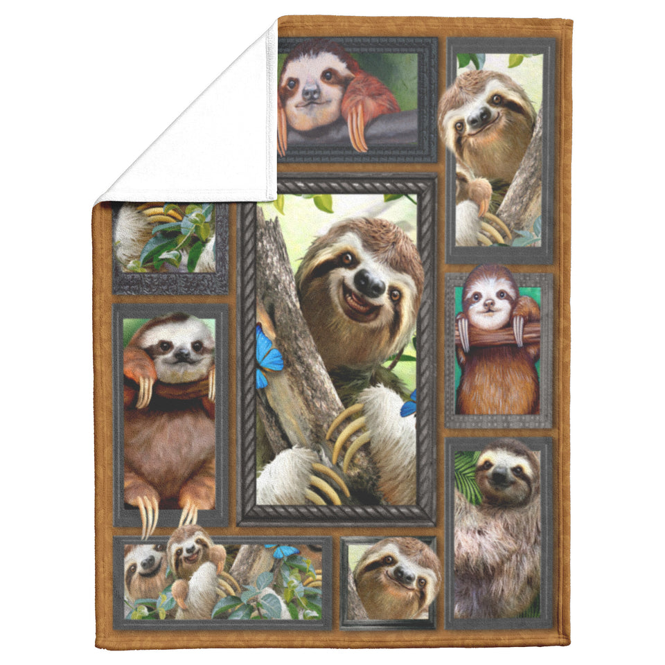 Sloth Blanket, Just A Girl Who Loves Sloths  blanket