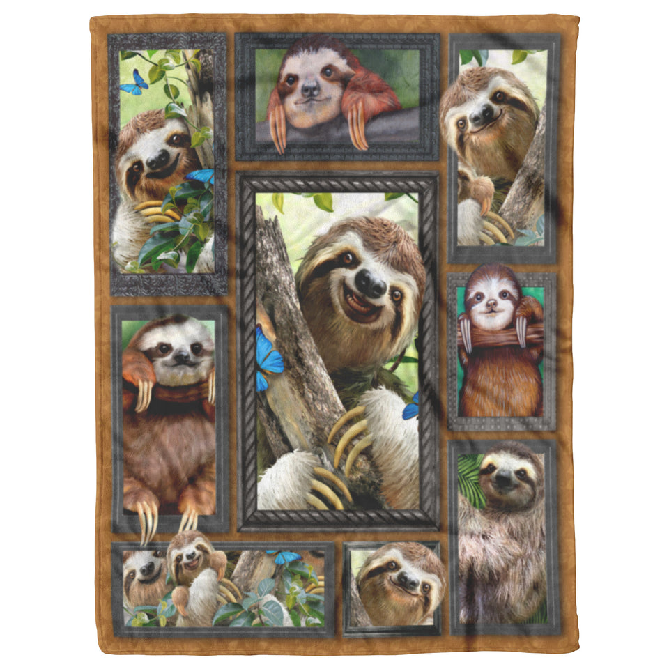 Sloth Blanket, Just A Girl Who Loves Sloths  blanket