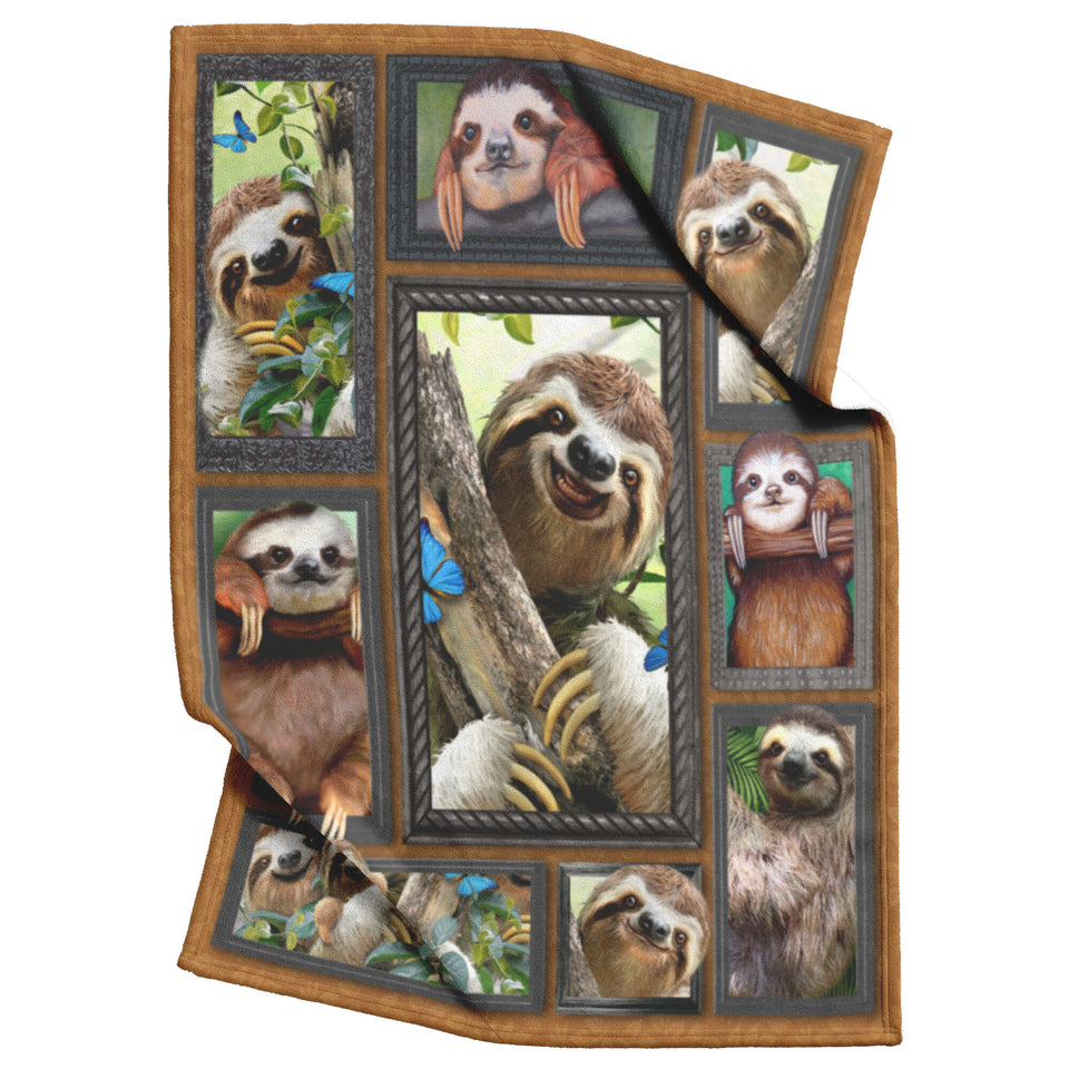 Sloth Blanket, Just A Girl Who Loves Sloths  blanket
