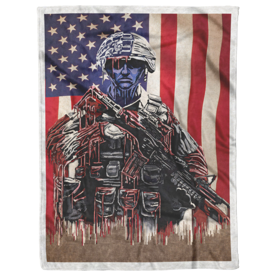 Soldier American Flag