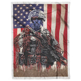Soldier American Flag