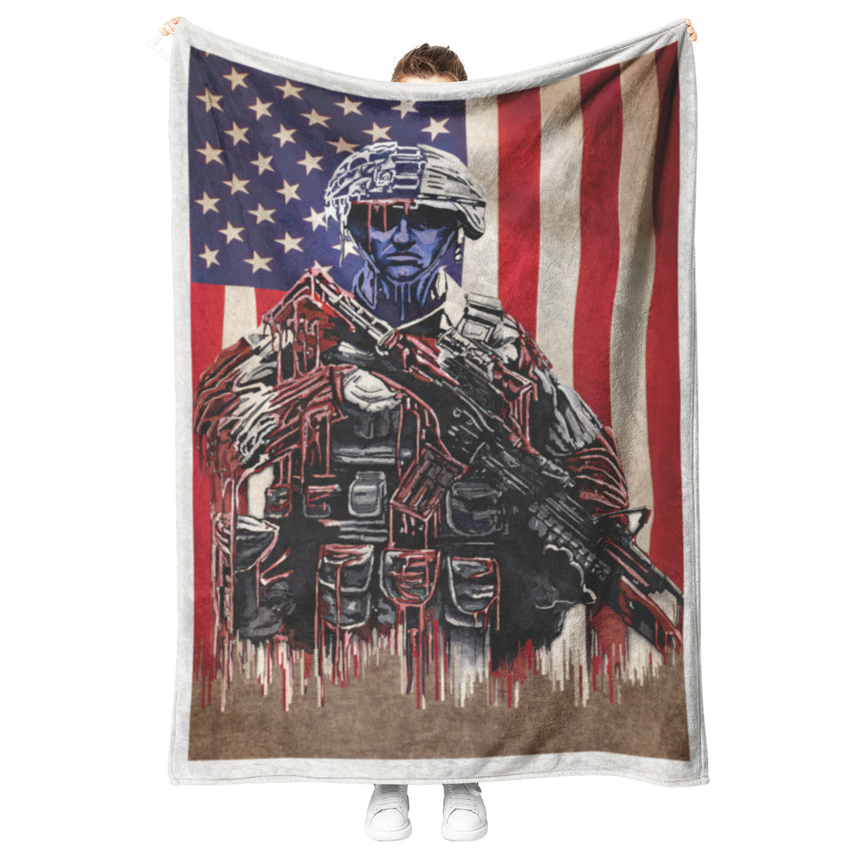 Soldier American Flag