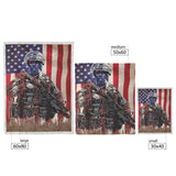 Soldier American Flag