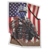 Soldier American Flag