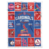 St. Louis Cardinals quilt blanket