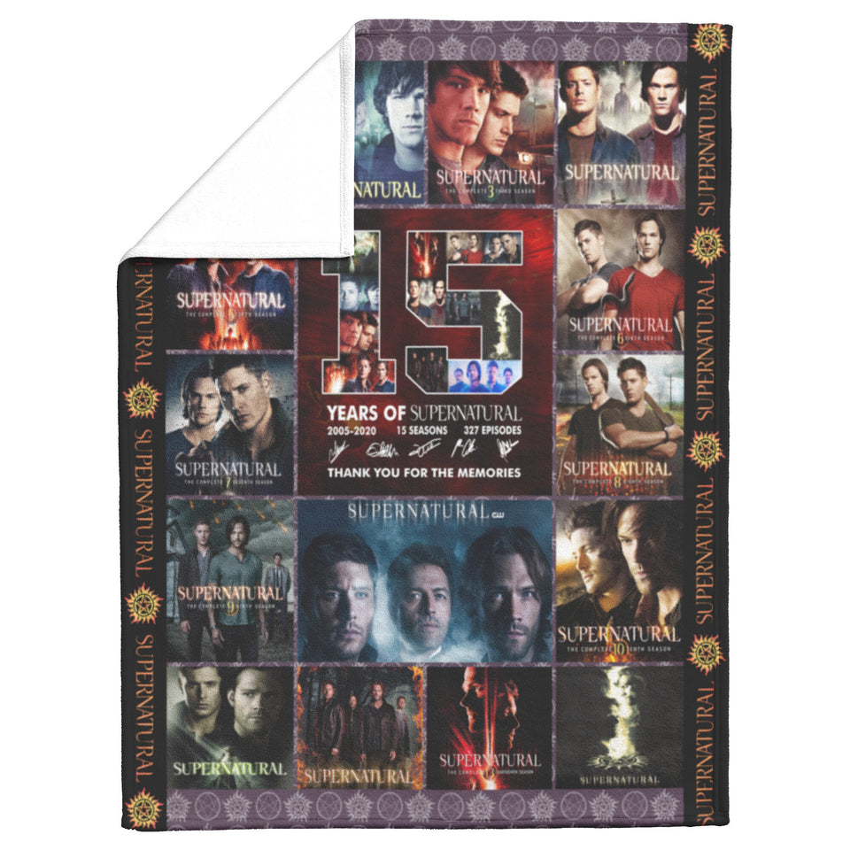 Supernatural Blanket 15 Years copy