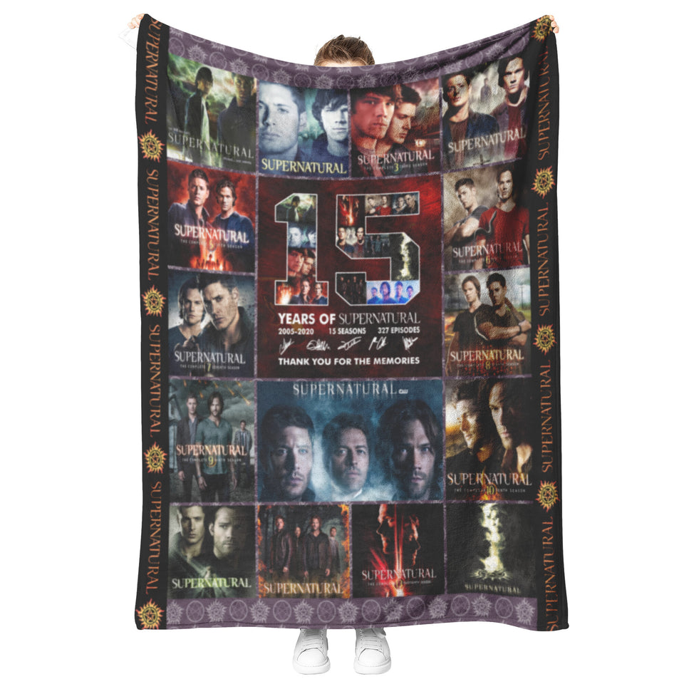Supernatural Blanket 15 Years copy