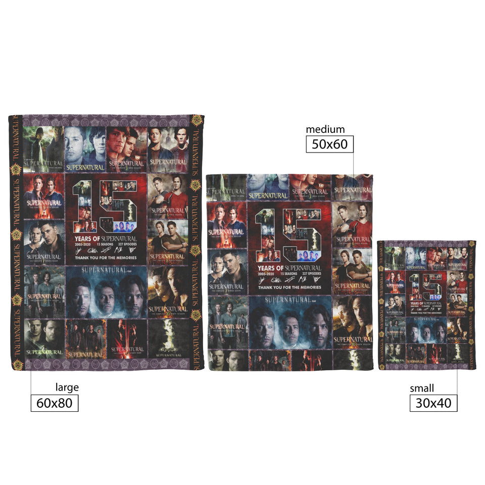Supernatural Blanket 15 Years copy