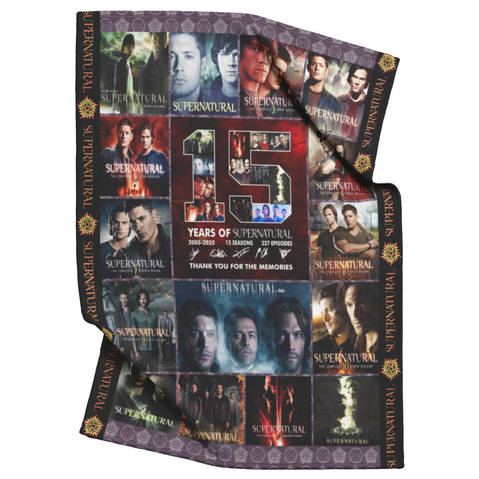 Supernatural Blanket 15 Years copy