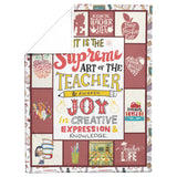 Teacher 3D Customized Quilt Blanket