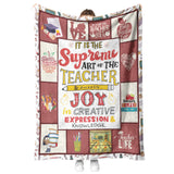 Teacher 3D Customized Quilt Blanket