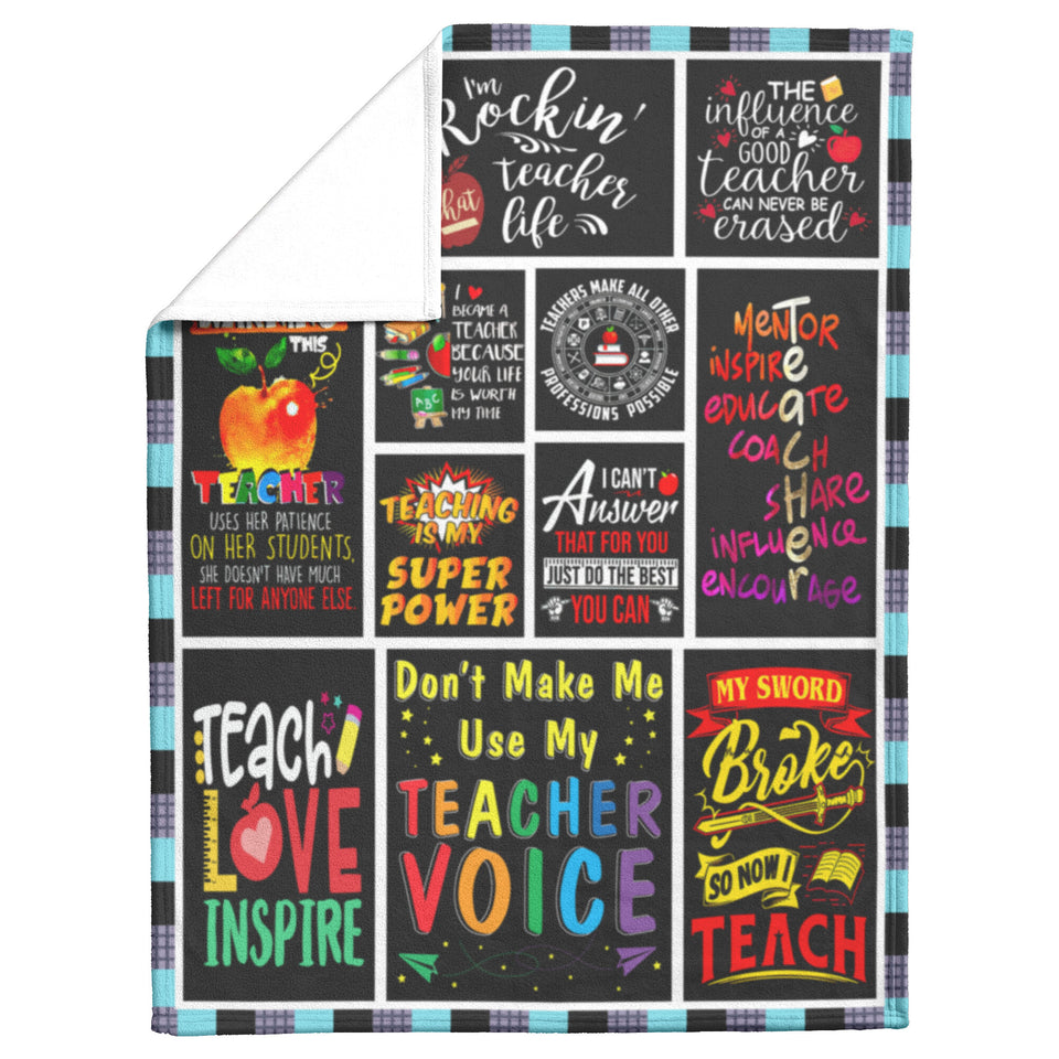 Teacher Blanket for Birthday Back to School Teachers' Day 60x80