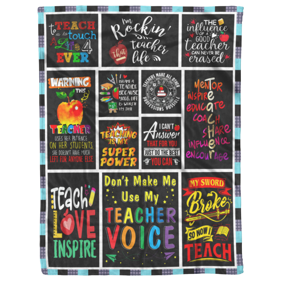 Teacher Blanket for Birthday Back to School Teachers' Day 60x80
