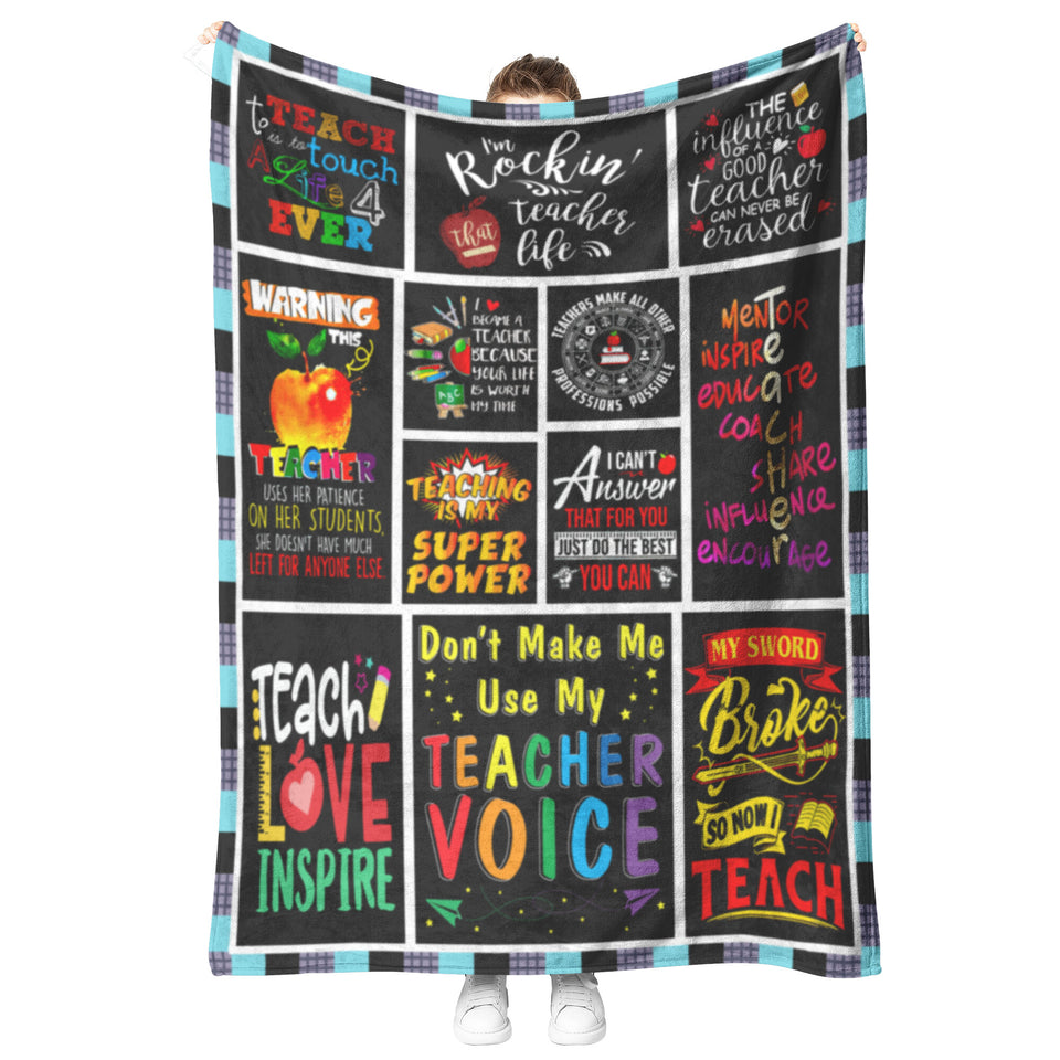 Teacher Blanket for Birthday Back to School Teachers' Day 60x80