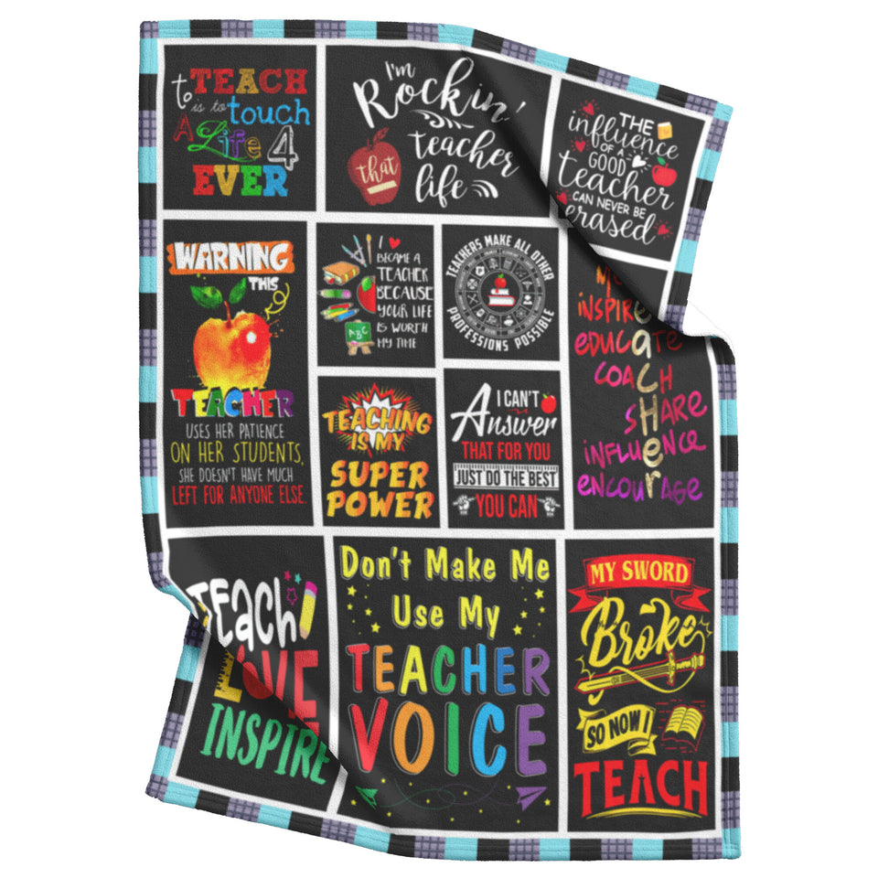 Teacher Blanket for Birthday Back to School Teachers' Day 60x80
