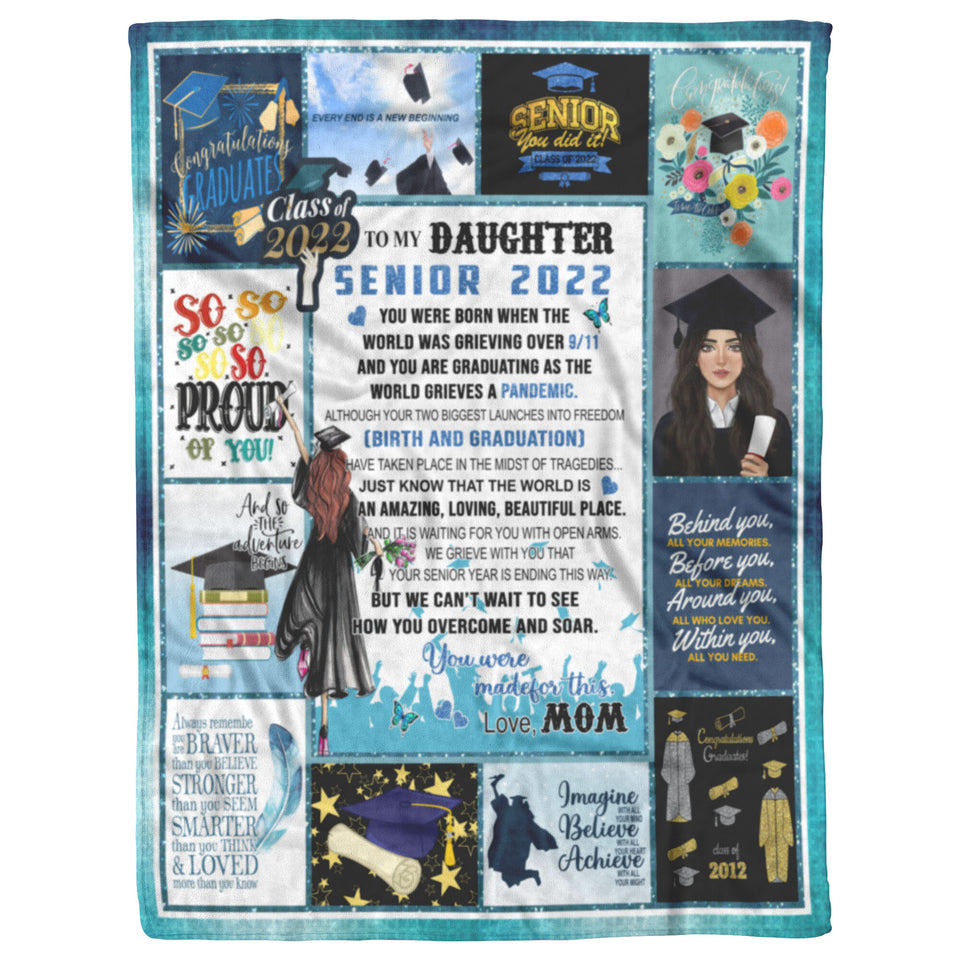 To My Daughter From Mom Fleece Blanket