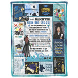 To My Daughter From Mom Fleece Blanket
