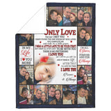 To My Only Love Blanket, The Day I Met You Titanic Fleece, Sherpa Blanket