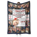 To My Only Love Blanket, The Day I Met You Titanic Fleece, Sherpa Blanket