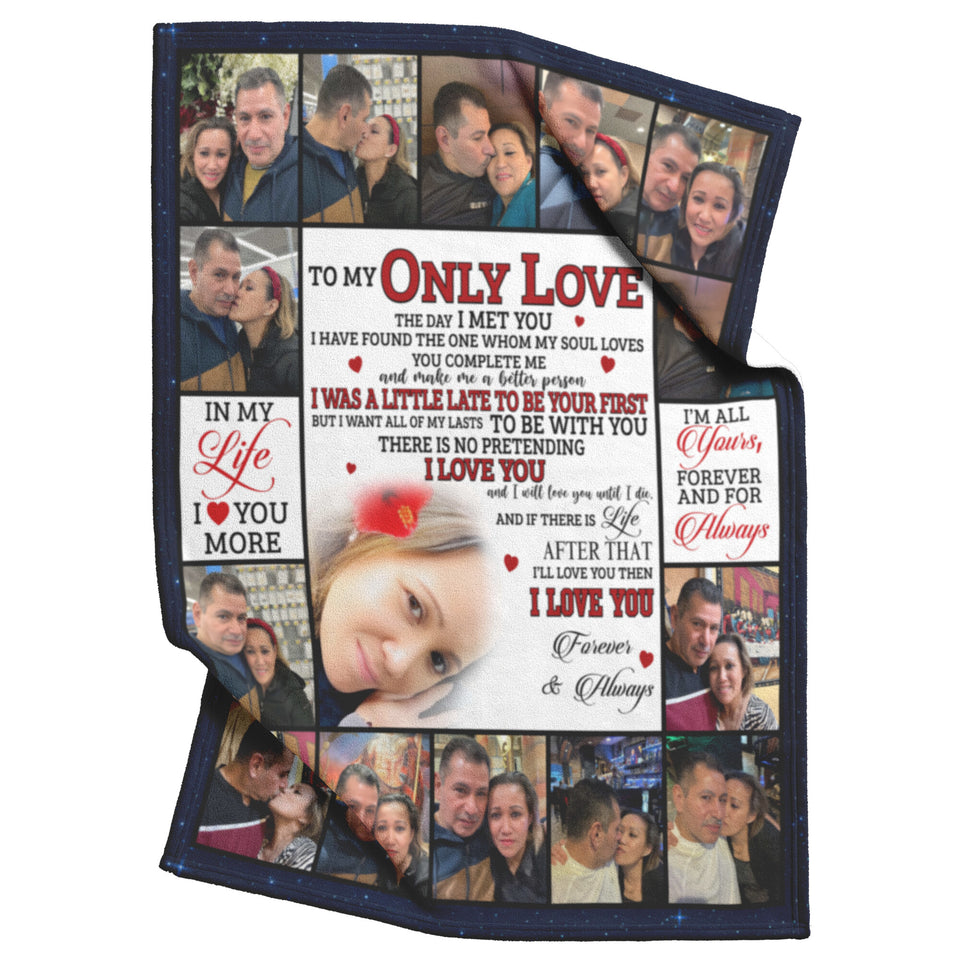 To My Only Love Blanket, The Day I Met You Titanic Fleece, Sherpa Blanket