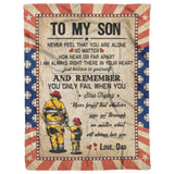 To My Son Blanket, Firefighter Fleece copy