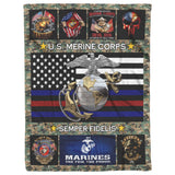 Us Marine Corps Marines Blanket 50x60