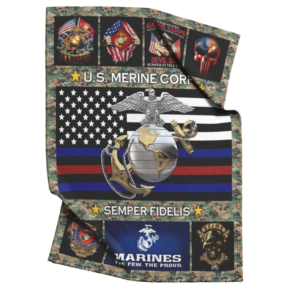 Us Marine Corps Marines Blanket 50x60