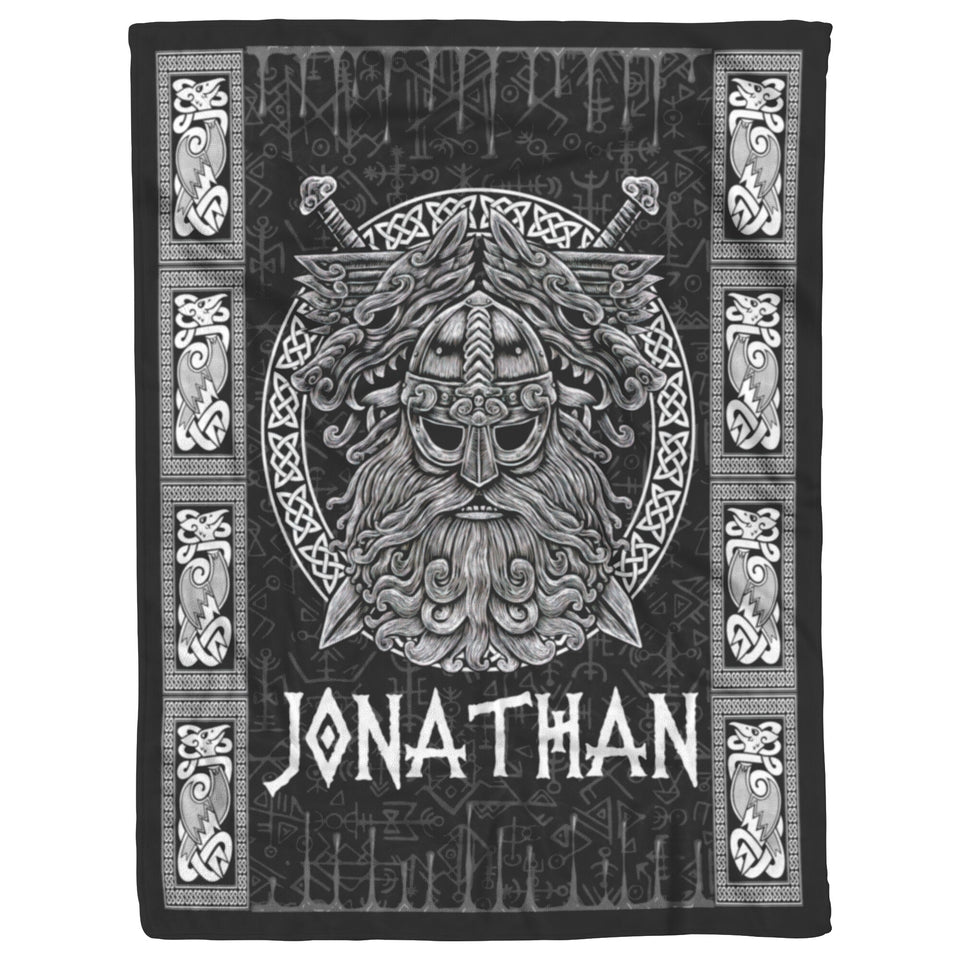 Viking Odin God Art Blanket