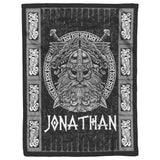 Viking Odin God Art Blanket