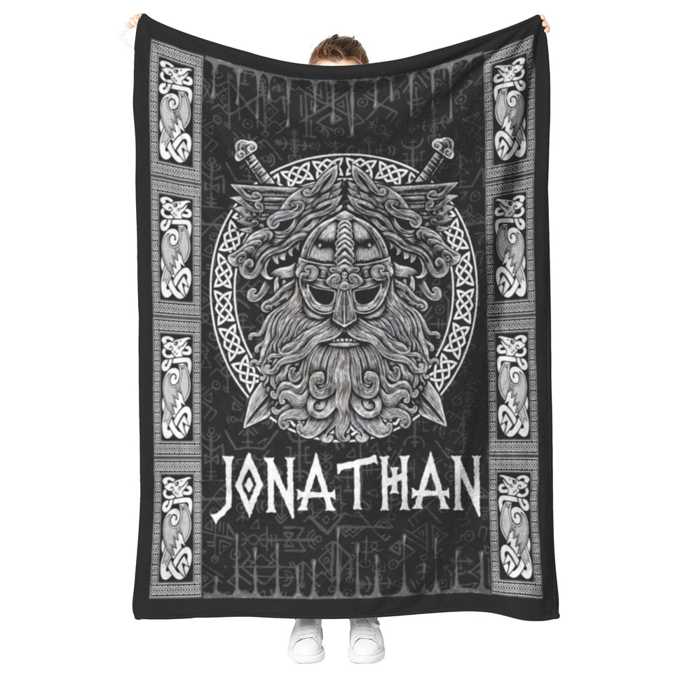 Viking Odin God Art Blanket