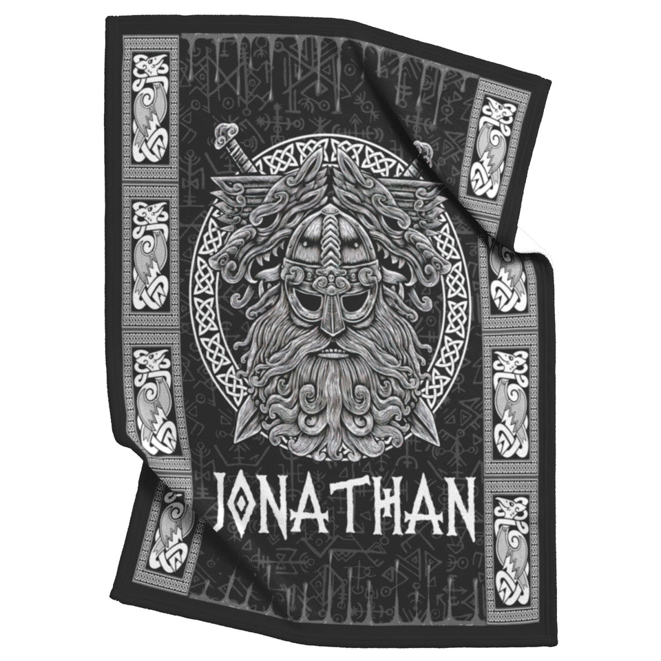 Viking Odin God Art Blanket