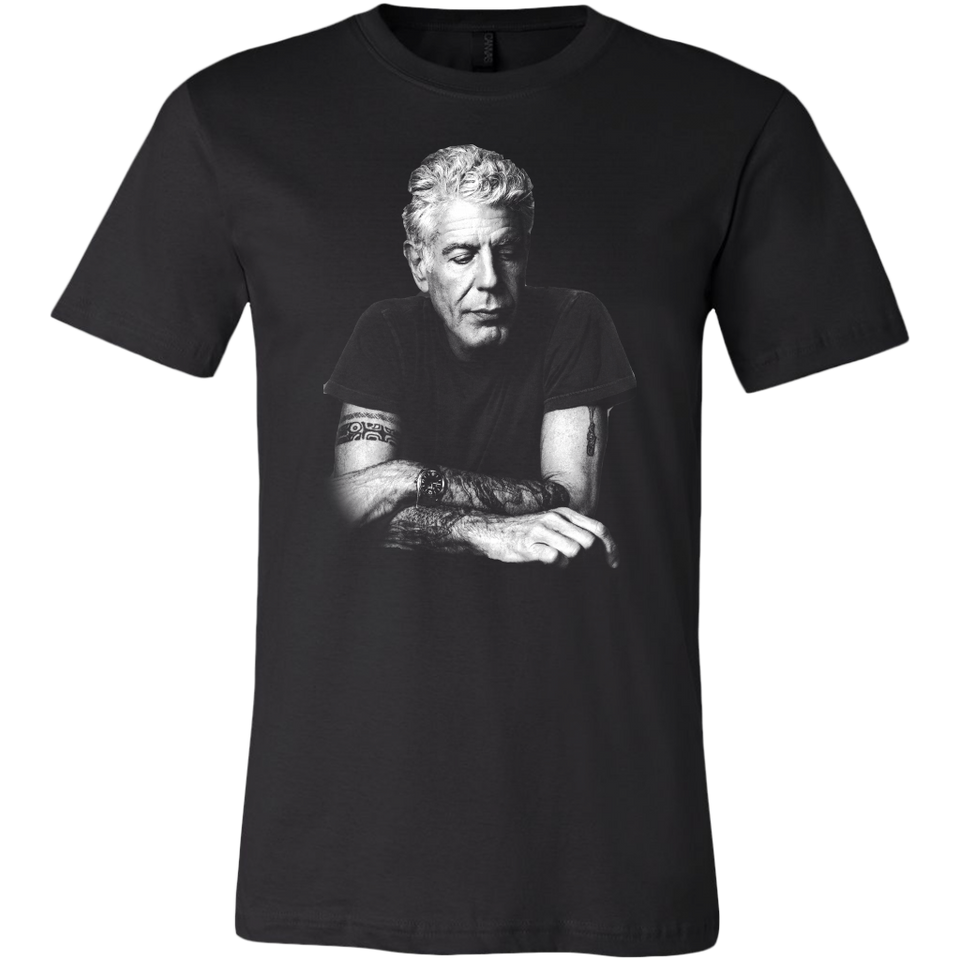 Anthony Bourdain T-Shirt Chef Gift - Anthony Bourdain Shirt - Canvas Unisex T-Shirt TL