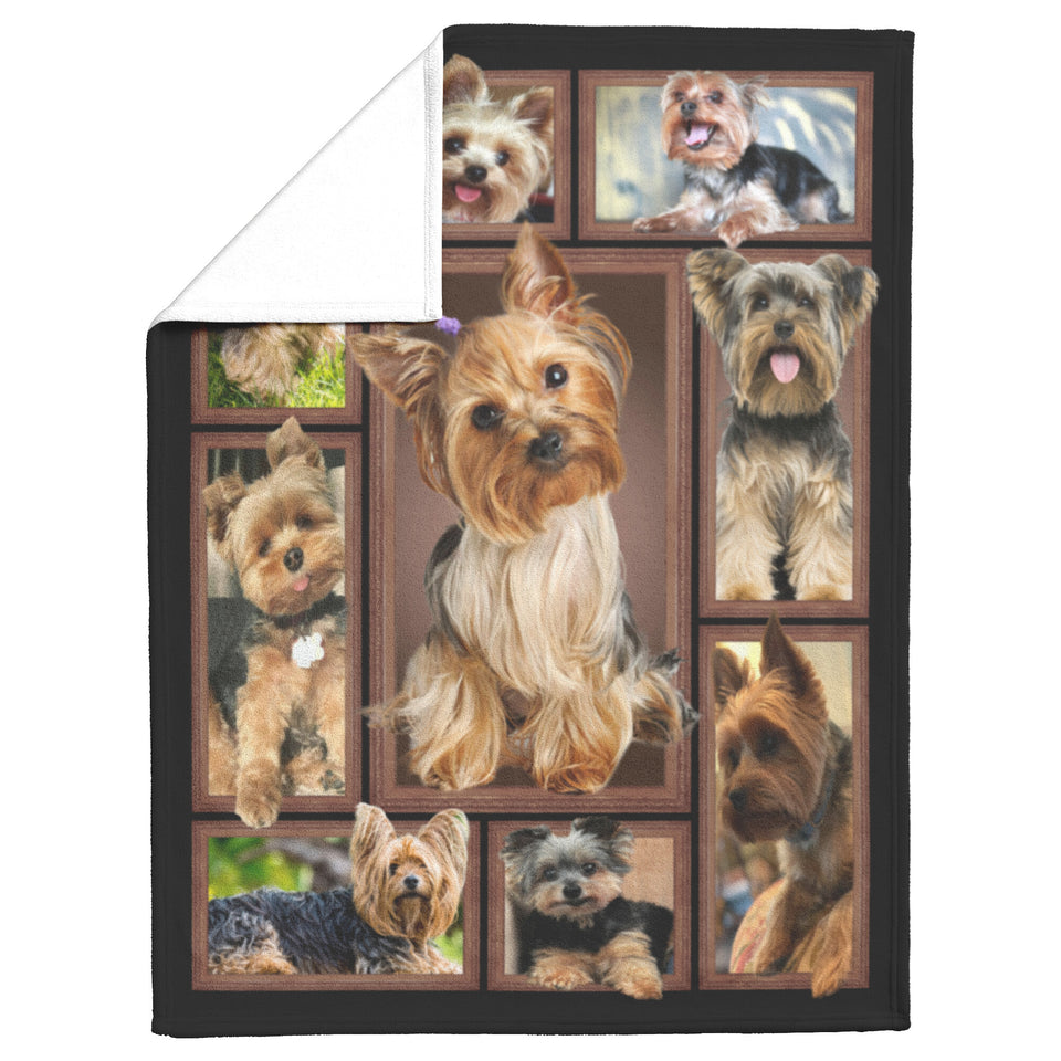 Yorkies Dog 3D Blanket copy