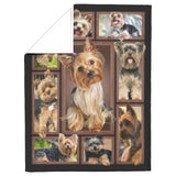 Yorkies Dog 3D Blanket copy
