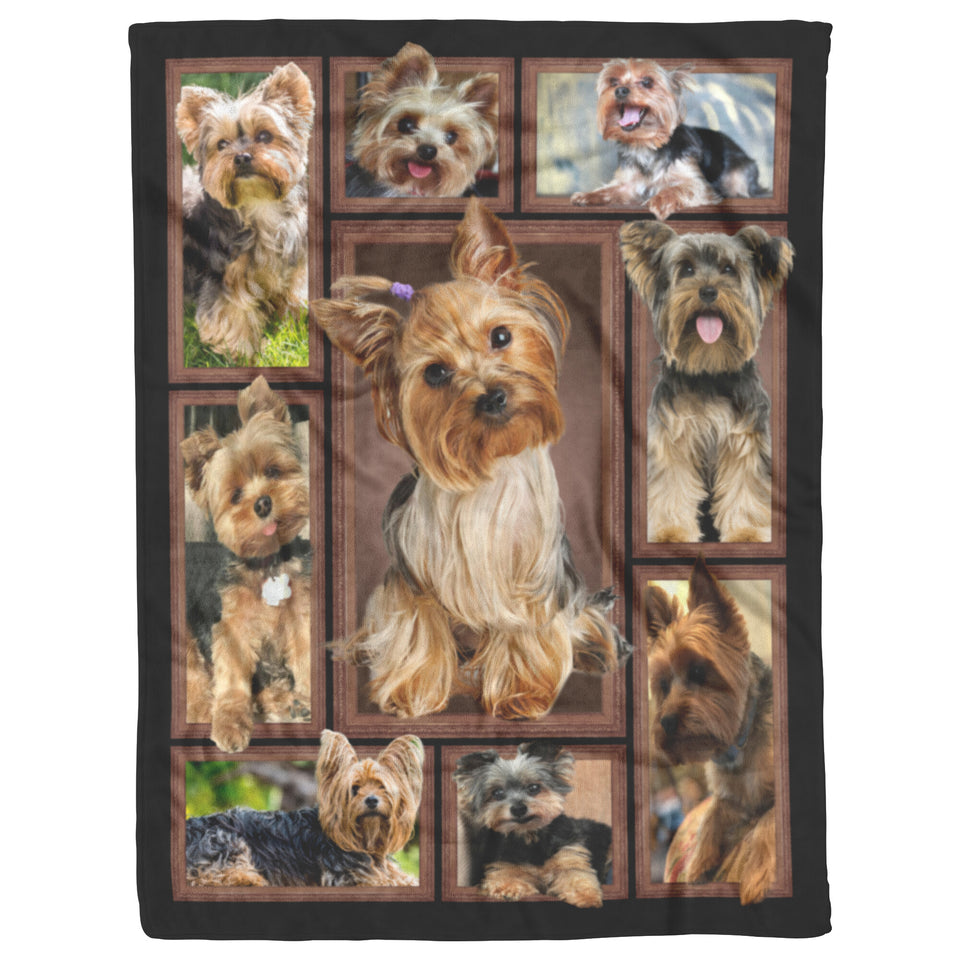 Yorkies Dog 3D Blanket copy