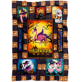Halloween Flamingo Blanket