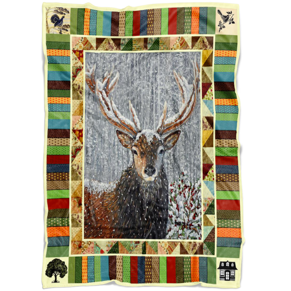 The Deer King Of Hunter Blanket