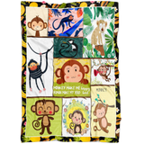 Monkey Make Me Happy Blanket copy