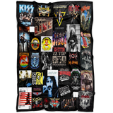Classic Rock Bands 3D Throw Blanket