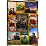 Tractor On The Farm Blanket