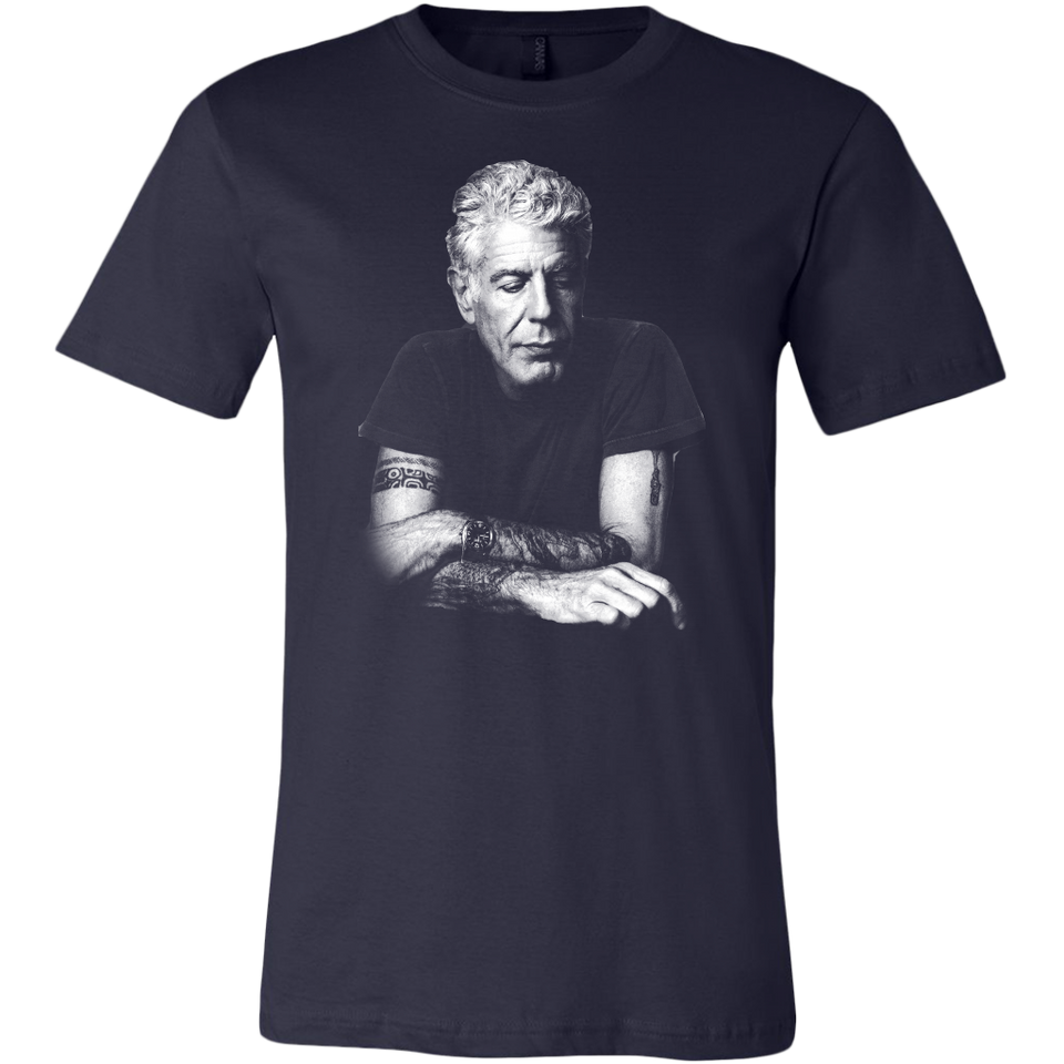 Anthony Bourdain T-Shirt Chef Gift - Anthony Bourdain Shirt - Canvas Unisex T-Shirt TL