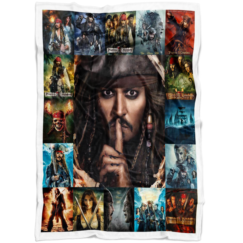 Pirates of the Caribbean Blanket Jack Sparrow