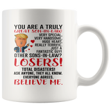 Son-In-Law Mugs, Trump Mug Son-In-Law Gifts From Father-In-Law Mother-In-Law, Funny Son-In-Law, Birthday Gift For Son, Funny Donald Trump Mug Gift For Son 11Oz 15Oz 7129287 TL