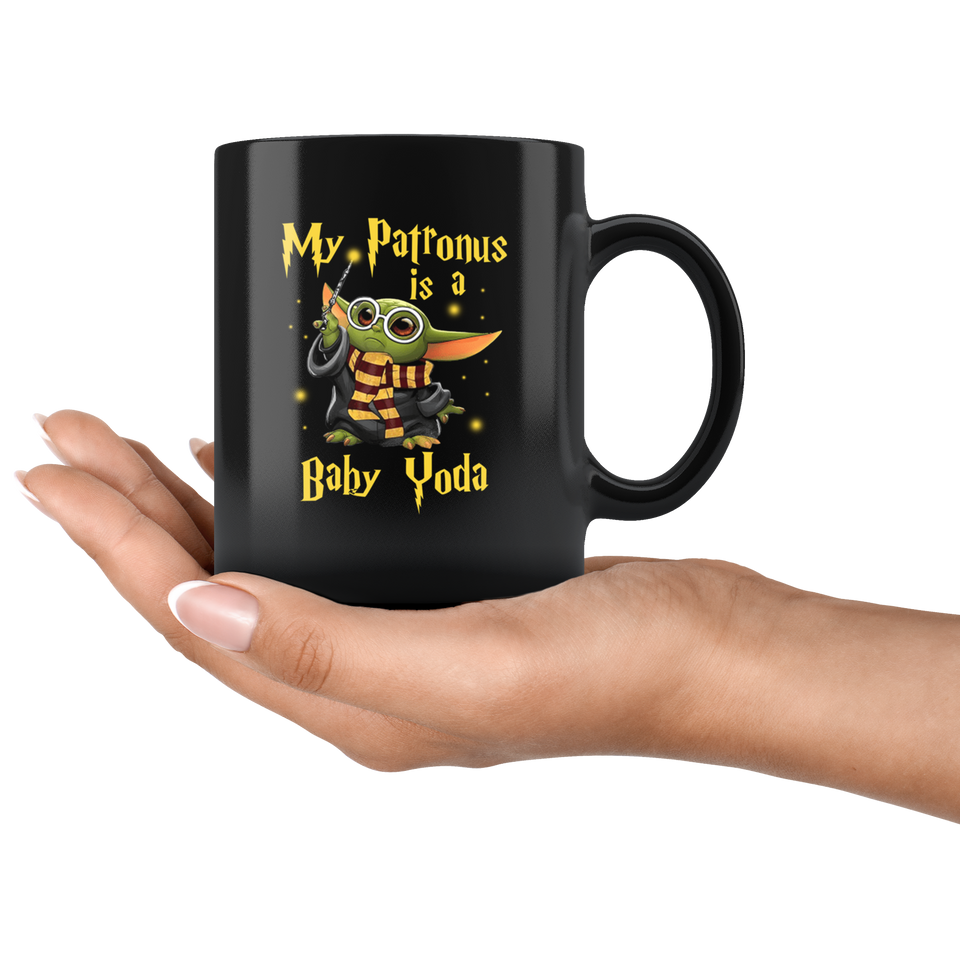 Baby Youda Coffee Mug 11oz, My Patronus Is A Baby Yo-da Coffee Mug, Ceramic Coffee Mug Tea Cup - TL