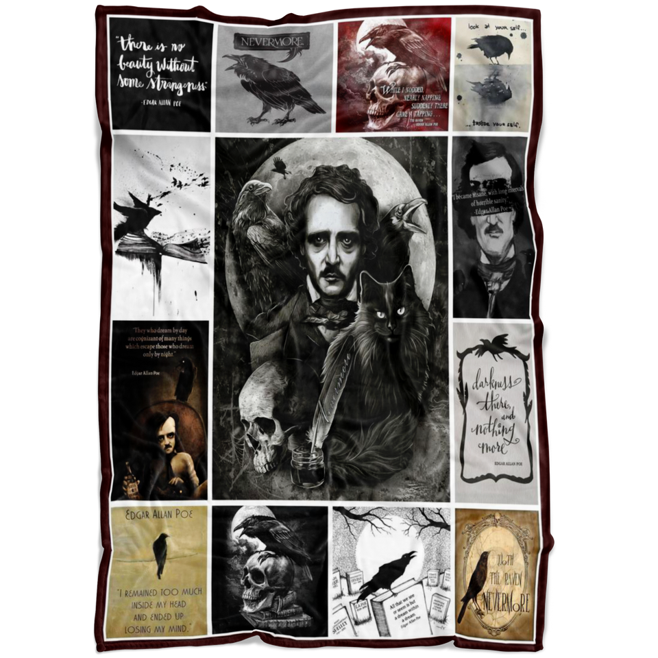 Edgar Allan Poe Blanket