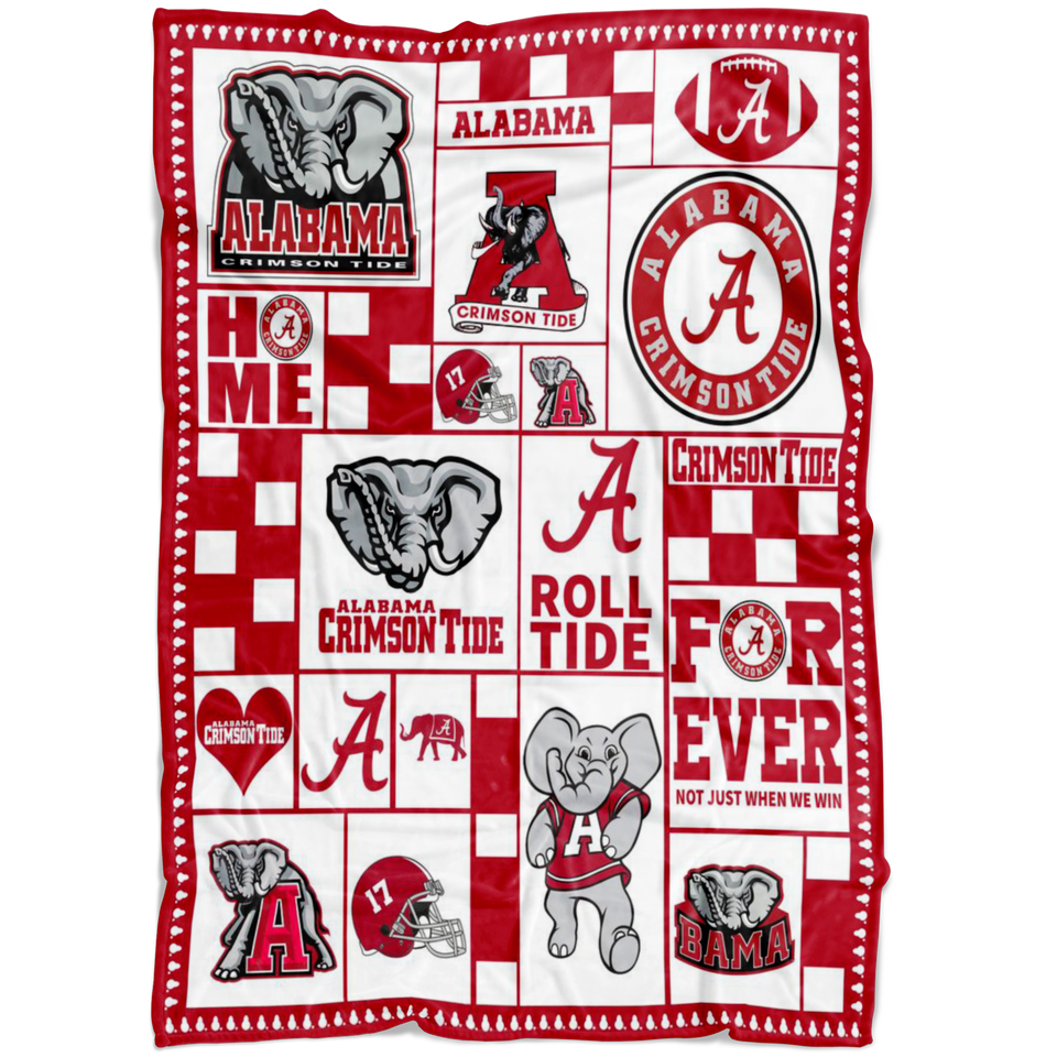 Alabama Crimson Tide Ver4 Blanket