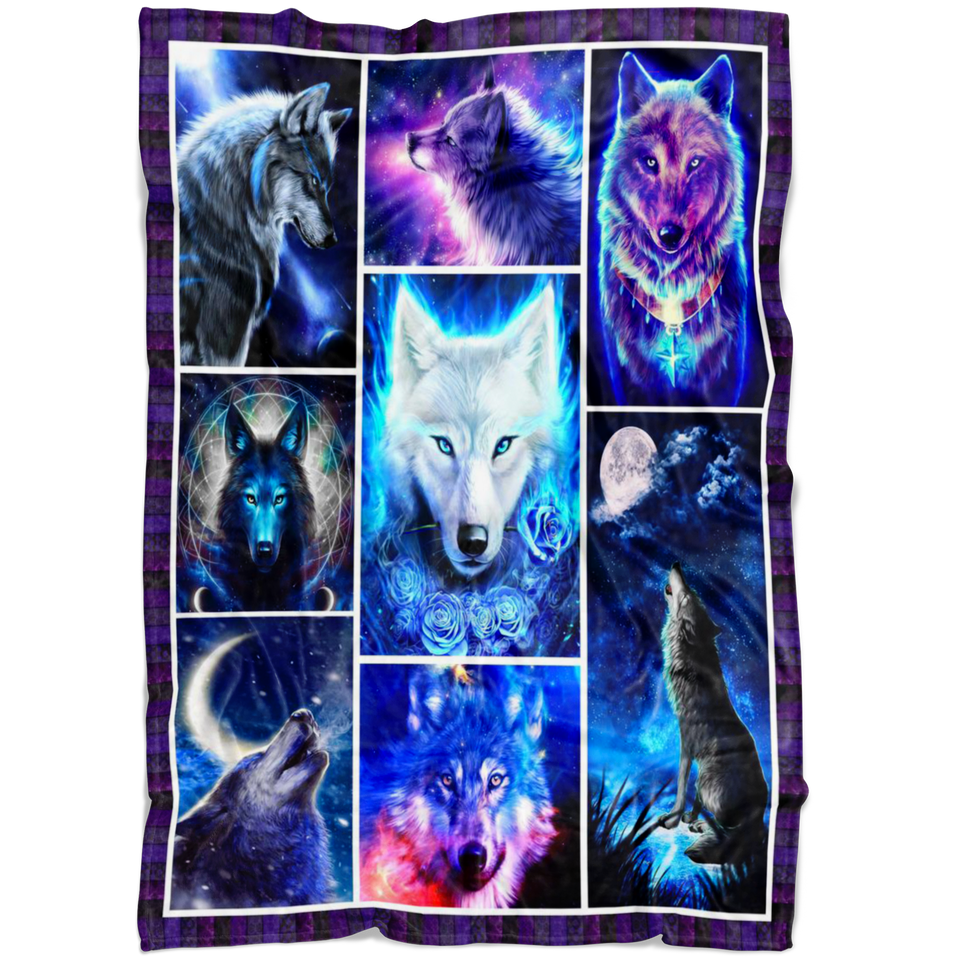 Wolf Blue Wolf Ql Lover 3D Blanket