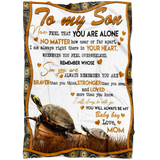 To My Son Blanket - Turtle