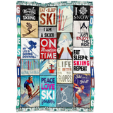 Gone Skiing Blanket copy