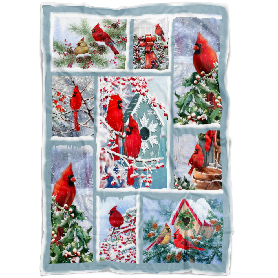 Cardinal Christmas Blanket